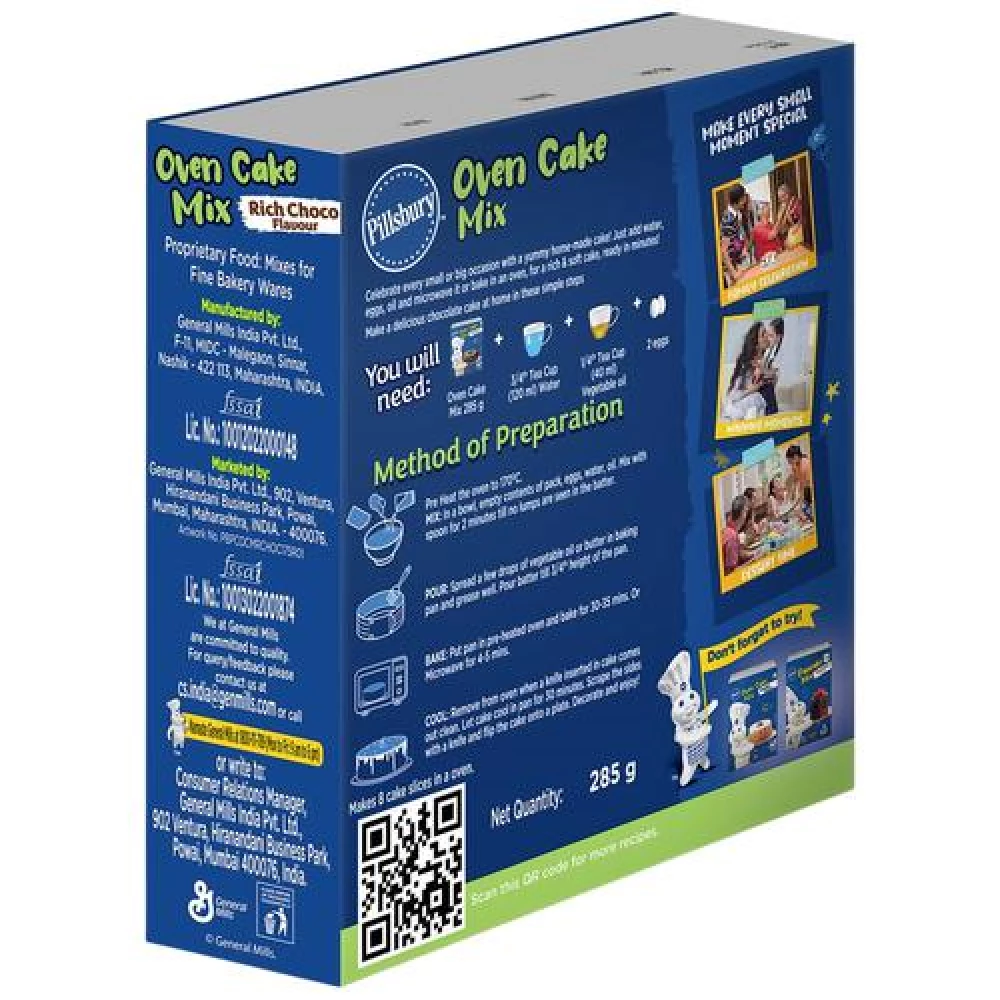 Pillsbury Rich Choco Oven Cake - Mix Moist, 285 g Carton-6.webp